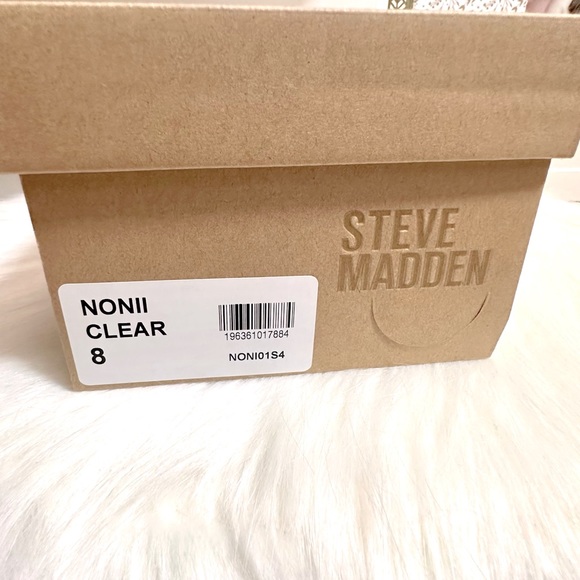 NEW Steve Madden Clear Pearl Studded Jelly Sandals - Size 7 and 8 - Picture 7 of 7